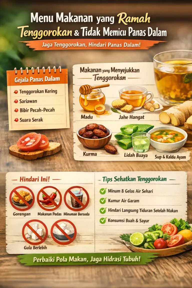 menu makanan penangkal panas dalam